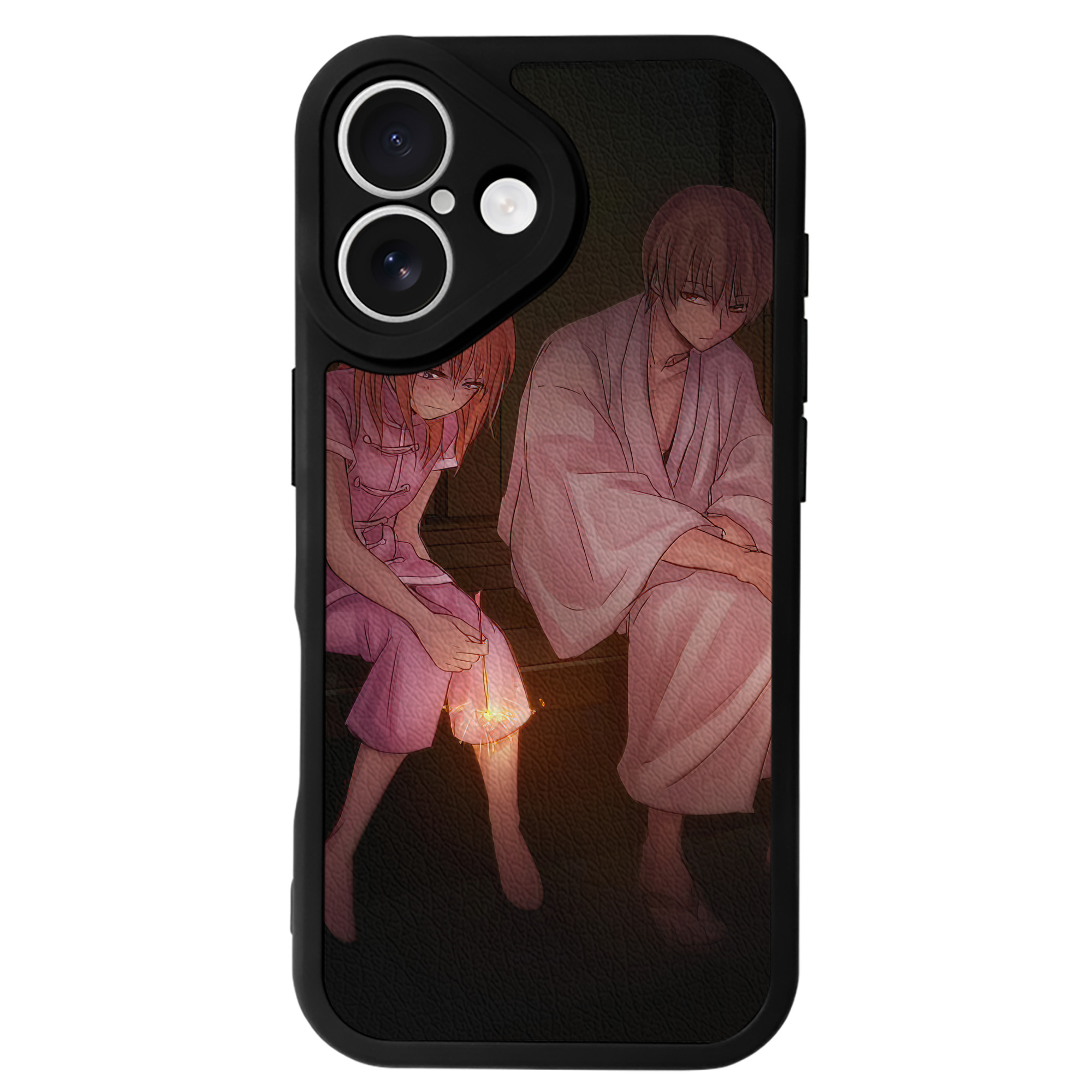 （画像用） ぎんたま 坂田銀時（さかたぎんとき） 神楽 志村新八（しむら しんぱち） GINTAMA Sakata Gintoki Kagura Shimura Shinpachi 【iPhone 16シリーズ対応】シリコンスマホケース（レザー調） 材質：シリコン